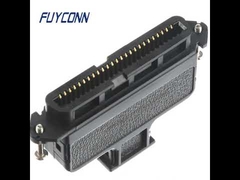 Connecteurs d'accueil Amp Telco CHAMP à couvercle en plastique à 180 degrés, connecteur Centronic femelle IDC 50pos