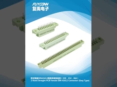 Connecteur 2 rangées DIN 41612 Connecteur mâle et femelle PCB Eurocard