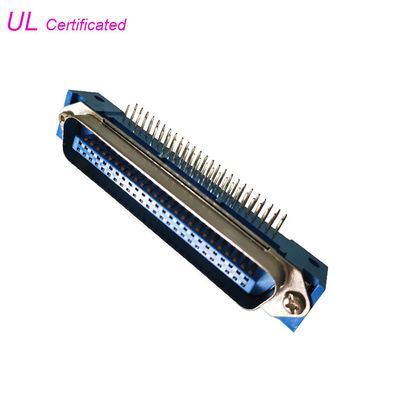 le connecteur de la carte PCB 50pin de Pin Centronic Plug Right Angle du lancement 24 de 2.16mm a délivré un certificat l'UL