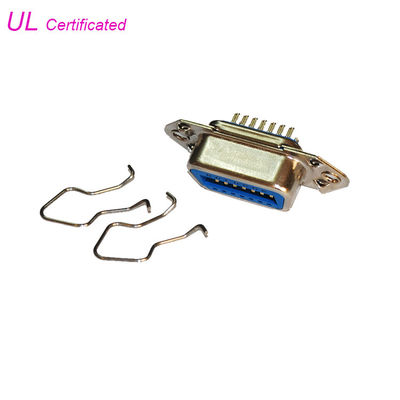 Connecteur femelle de soudure de Pin Centronic de DDK 14 avec l'UL certifiée par agrafe de caution