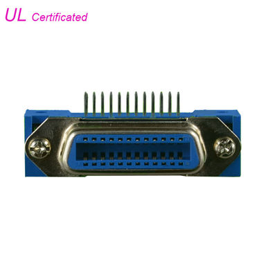 24 connecteurs femelles à angle droit de carte PCB de Pin Centronic ont certifié l'UL