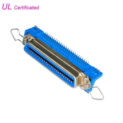 Centronic 50 Pin R/A PCB Female Connector with Bail Clip and board lock Certified UL