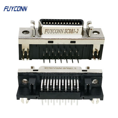 Connecteur de carte PCB SCSI type R/A panneau de NC de 90 degrés de carte PCB de Pin Servo Connector For de la femelle 26
