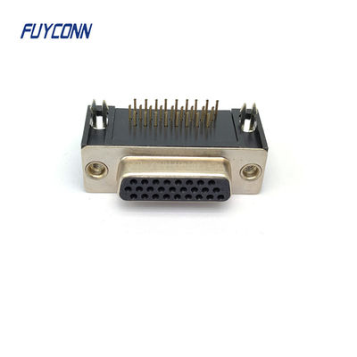 Connecteur D-SUB à haute densité de PCB Femme, connecteur DSUB 15 pin 26 pin 44 pin 62 pin