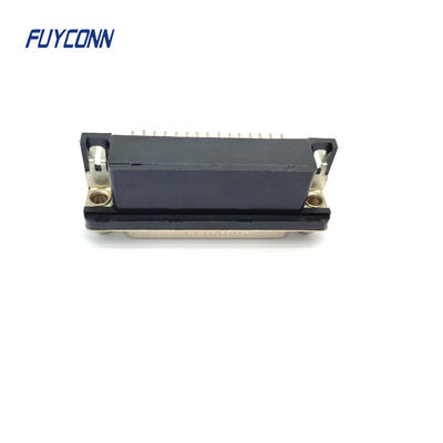Connecteur D-SUB de PCB à haute densité à angle droit 15 / 26 / 44 / 62 Pin Connecteur DB féminin