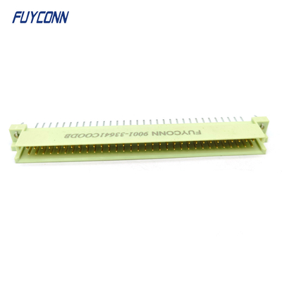 DIN41612 Connecteur mâle 64 broches PCB droit 2 rangées 2*32 broches Eurocard Connecteur W/ Harpon