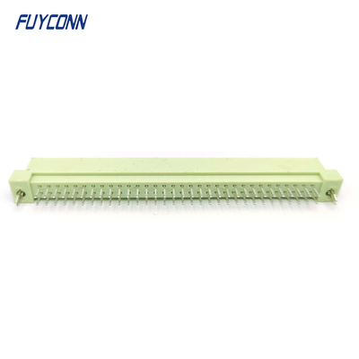 DIN41612 Connecteur mâle 64 broches PCB droit 2 rangées 2*32 broches Eurocard Connecteur W/ Harpon