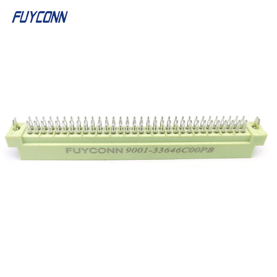 DIN41612 2 rangées connecteur 64pin 2 * 32P connecteur de broche de presse mâle W / harpon