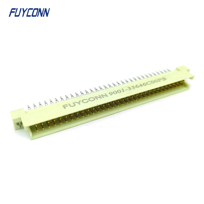 DIN41612 2 rangées connecteur 64pin 2 * 32P connecteur de broche de presse mâle W / harpon