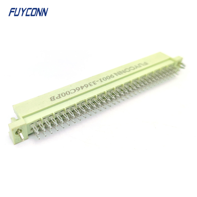 DIN41612 2 rangées connecteur 64pin 2 * 32P connecteur de broche de presse mâle W / harpon