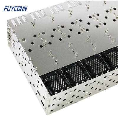 320pin 2x8 Ports SFP Connector Female Press-Fit with Light