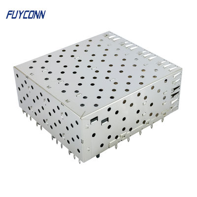 160P SFP Connector 2x4 Ports Female Press-Fit Stackable for Data Center