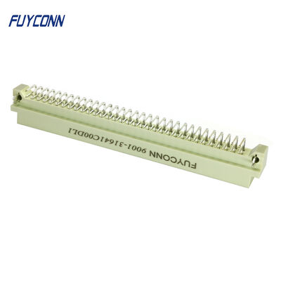 DIN 41612 Type B mâle à souder coudé avec. Clip 64 pôles, remplace Harting P/N 09 02 364 6921