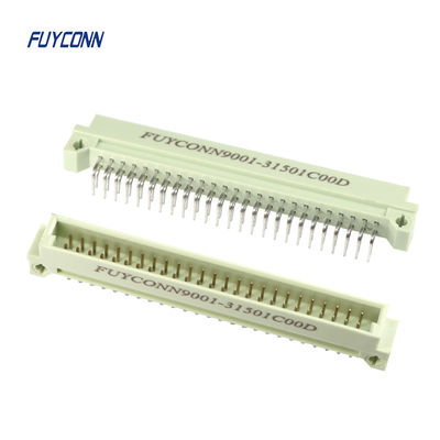 64P PCB à angle droit DIN 41612 connecteur, 2 rangées connecteur mâle Eurocard