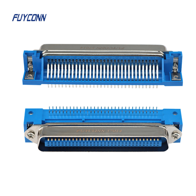 Carte PCB de Pin Mini Centronics Connector Male de la prise 64 d'IMMERSION à angle droit