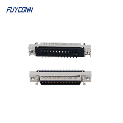 Carte PCB servo du connecteur MDR de SCSI 50pin directement 1.27mm avec Shell en alliage de zinc