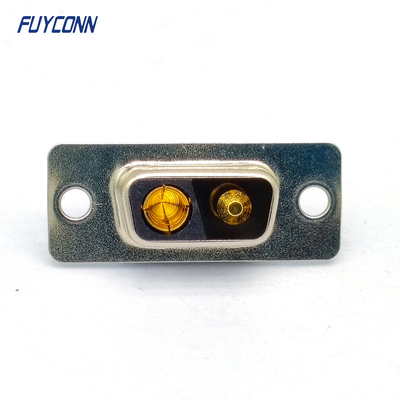 Connecteur femelle de 2V2 D-SUB, haut connecteur d'alimentation 2pin