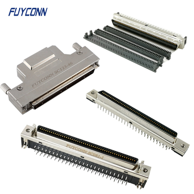 100 épingles SCSI MDR Connecteur PCB Coupe de soudure IDC Crimp 1,27 mm