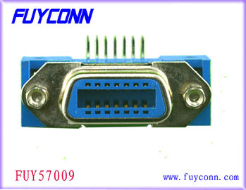 Connecteur femelle à angle droit de carte PCB de ruban de Centronic 50pin avec l'UL de Jack Screws Certified