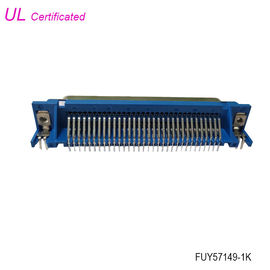 64 connecteur femelle de carte PCB de Pin Centronics Connector Right Angle 32pairs avec la serrure de conseil