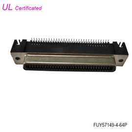 32 paires de la carte PCB 64 femelles à angle droit Pin Centronics Connector d'Amphenol