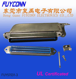 Prise de Pin Centronics Connector 32pairs du mâle 64 de champion de soudure avec L capot en métal de forme