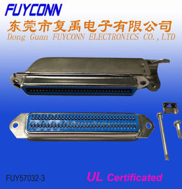 Connecteur de champion du ptich 32pairs de Pin Centronics Connector 2.16mm de la femelle 64 de soudure avec le capot