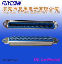 64 Pin Female Centronics Connector 32 paires soudent le type