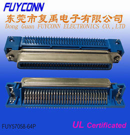 Connecteur femelle à angle droit de carte PCB de Centronic 32pairs avec la serrure de conseil