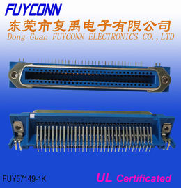 Lancement à angle droit femelle de la carte PCB 2.16mm du champion DDK 64 Pin Centronics Connector