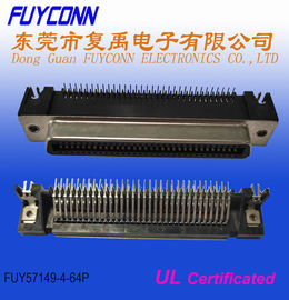 Connecteur de carte PCB de 64 Pin Centronic Male Right Angle avec Boardlock