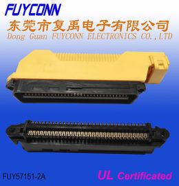 Connecteur en plastique de 64 Pin Centronics Connector Right Angle Hood Male IDC Crmping