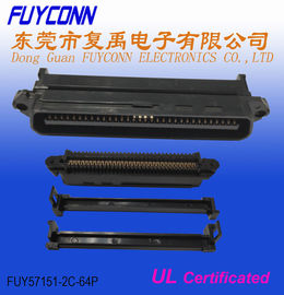 64 type de rabattement de Pin Male Centronic Connector 32pairs IDC avec l'agrafe de fil