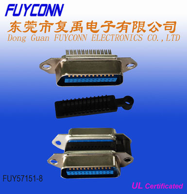 Type de rabattement Centronics masculin du connecteur IEEE488 IDC de GPIB24P avec l'agrafe de fil