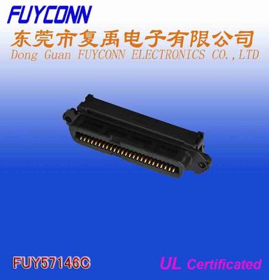 Connecteur du degré RJ21 50 Pin Female Centronic Champ IDC de TYCO 90 avec l'agrafe de fil
