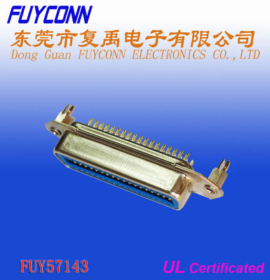 types femelles de connecteur Centronics de goupille de 14 24 36 50 Pin Champ Solder avec la serrure de conseil