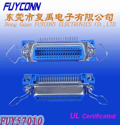 UL certifiée par connecteur femelle à angle droit d'imprimante de carte PCB de Pin de Centronic 36 de champion