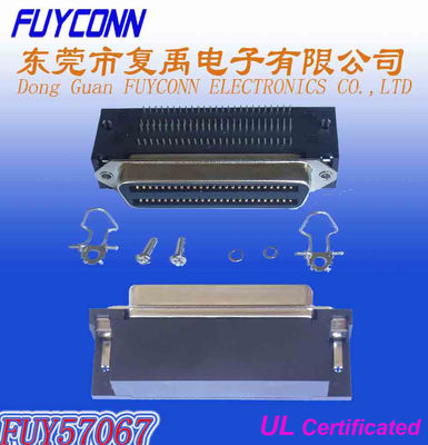 Carte PCB Centronics du connecteur 957 100 Pin Right Angle montant le lancement femelle du connecteur 2.16mm de récipient