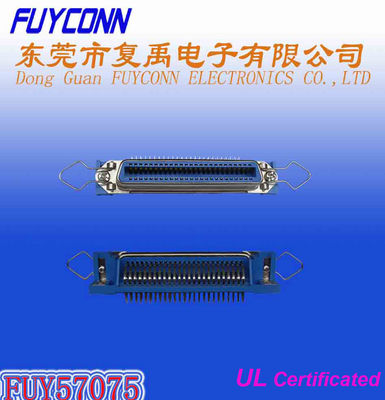 connecteurs femelles de récipient de champion à angle droit de carte PCB de 14 24 36 50 Pin Centronic avec le verrou de ressort ont certifié l'UL