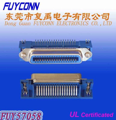 14 UL certifiée femelle à angle droit de connecteur du câble plat de carte PCB de Pin DDK Centronic