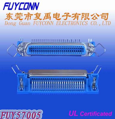 Le connecteur femelle R/A de carte PCB de 14 Pin Centronic avec la caution coupe le lancement de 2.16mm