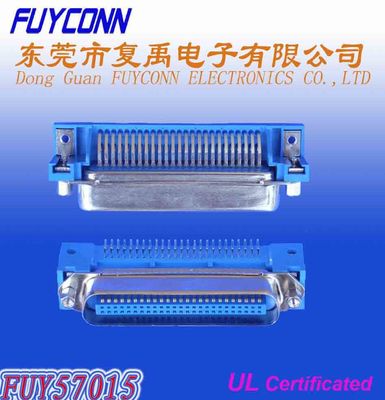 Connecteur masculin à angle droit de carte PCB de Pin DDK de Centronic 14 de champion avec des vis de Jack