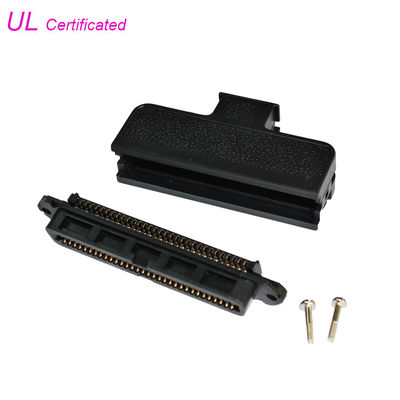 La couverture en plastique TYCO l'ampère 32 de 180 degrés appareille le type femelle de récipient de 64 Pin Connector IDC
