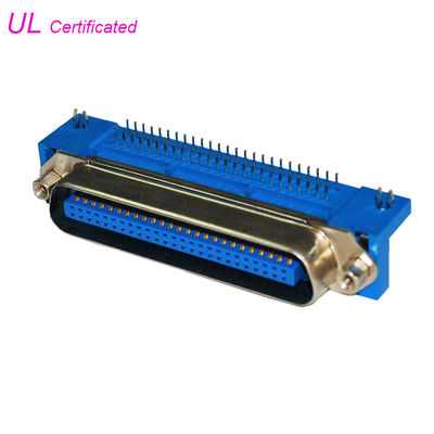 Connecteur masculin à angle droit de carte PCB de 50 Pin Centronic avec la vis de cric et la serrure de conseil