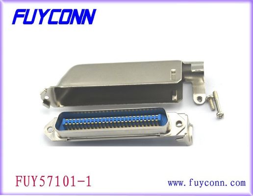 Le cable connecteur de ruban de prise de champion de DDK Centronic, type contacts de soudure avec L forment le capot en métal