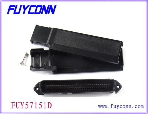 Connecteur masculin de champion de Pin Centronic IDC du noir 64 avec le matériel d'isolateur de PPO