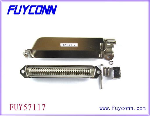 Type Centronics de mâle de connecteur de prise du connecteur IDC de Pin du degré RJ21 64 d'Amphenol 90