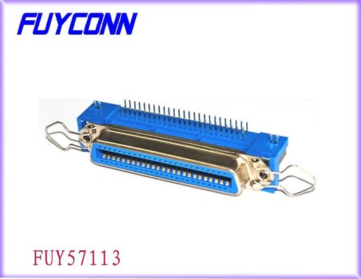 Le bâti droit femelle de carte PCB d'ange de 36 bornes Centronic avec le ressort verrouille le connecteur pour l'imprimante