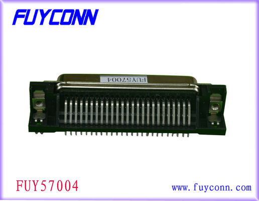 Connecteur femelle à angle droit de carte PCB de 14 Pin Centronic Ribbon avec la serrure de panneau de carte PCB