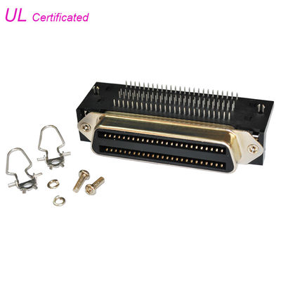 Amphenol 957 100 lancement à angle droit de la carte PCB 2.16mm de Pin Centronic Female Connector pour le panneau de carte PCB